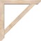Ekena Millwork Traditional Slat Smooth Bracket w/ Offset Brace, Douglas Fir, 5 1/2"W x 36"D x 36"H BKT0604X36X36TRA06SDF - alternate 3